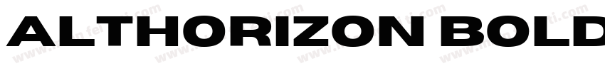 AltHorizon Bold字体转换